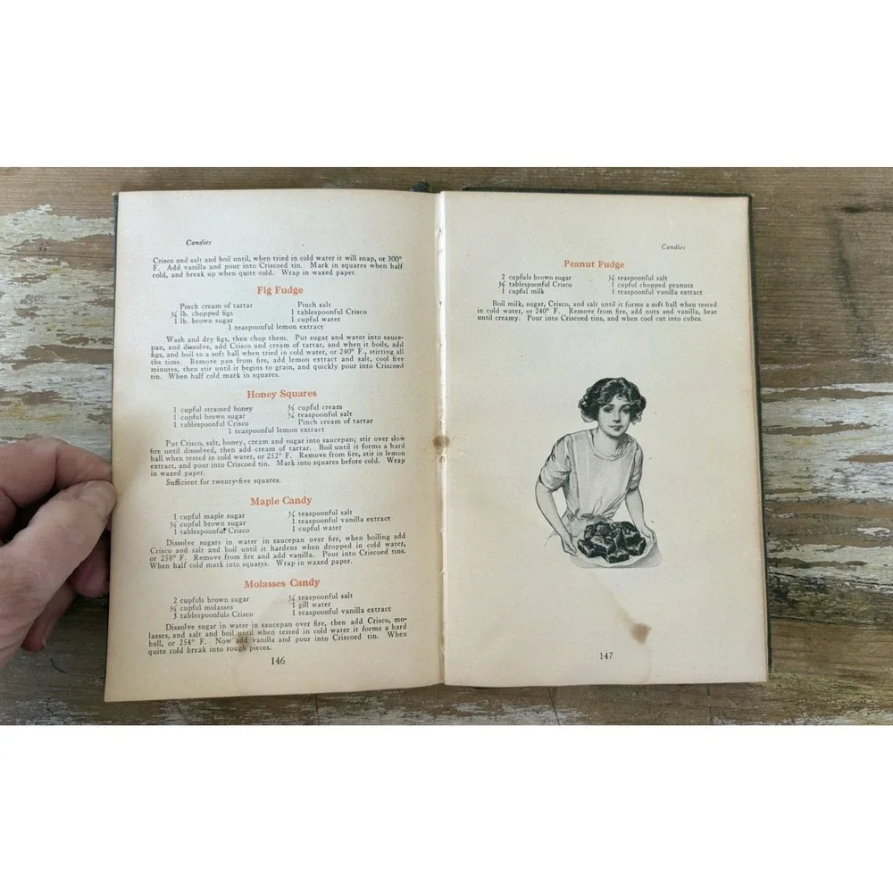 Vintage Crisco HC cookbook A Calendar of Dinners Marion Harris Neil 1921